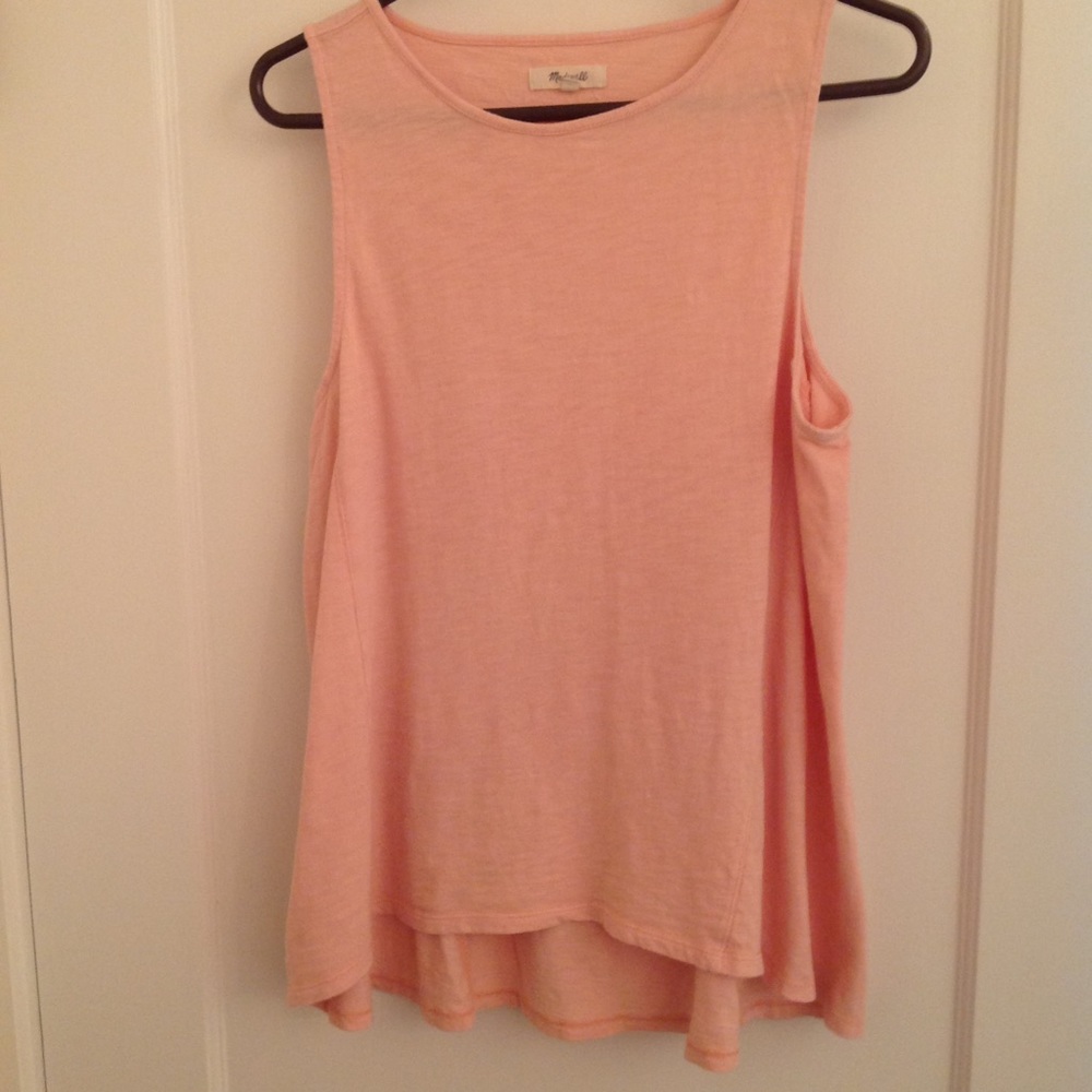 Madewell Pink L Forward-seam Tank Top.